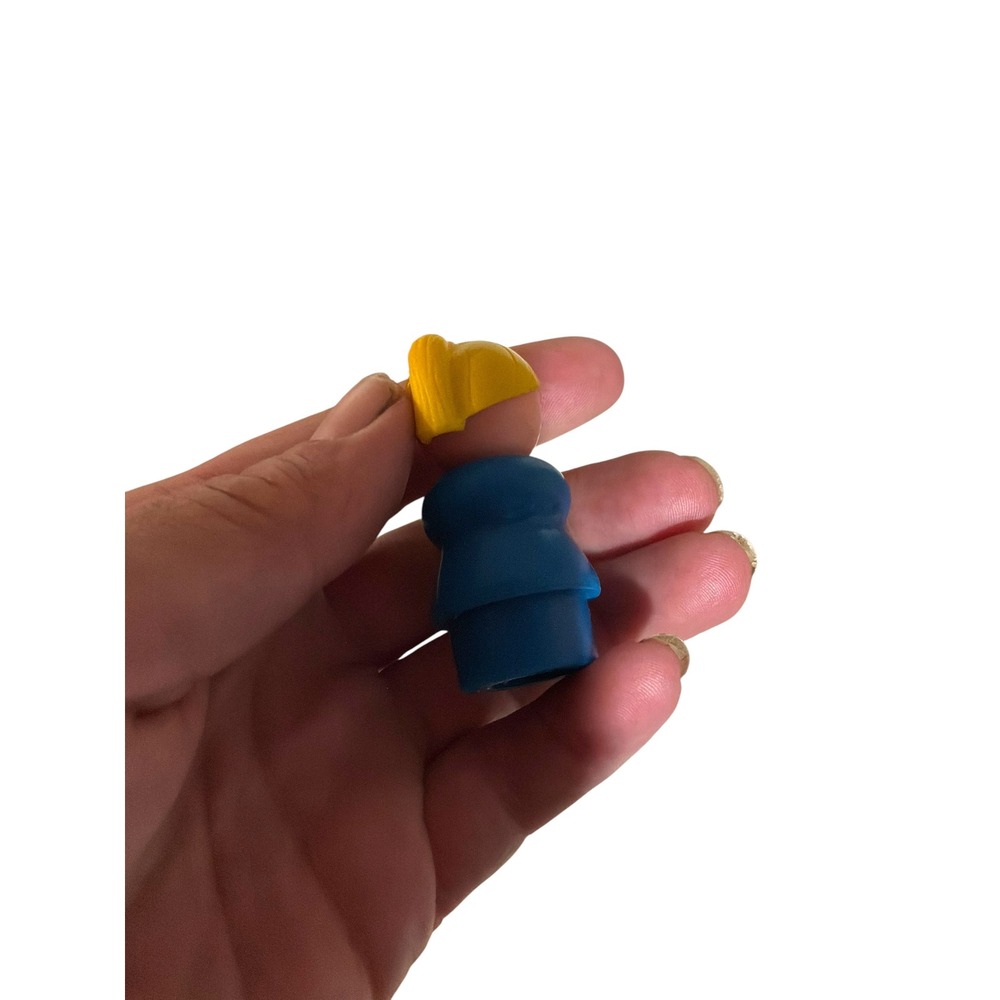 Vintage Unisex Fisher Price Little People Figure OS Blue Blonde - Picture 3 of 4